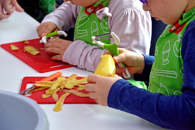 A child with a month planner